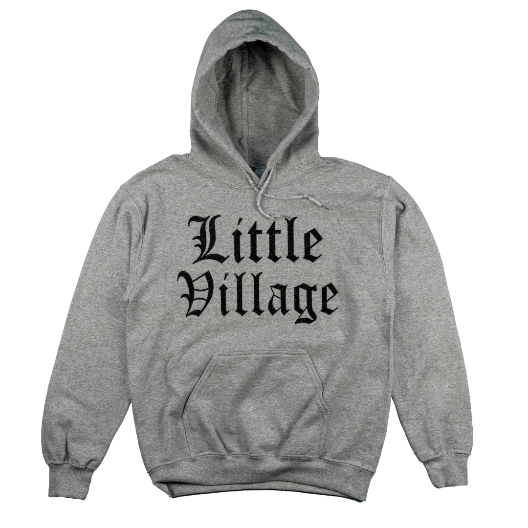 Embroidered "Little Village" Hoody